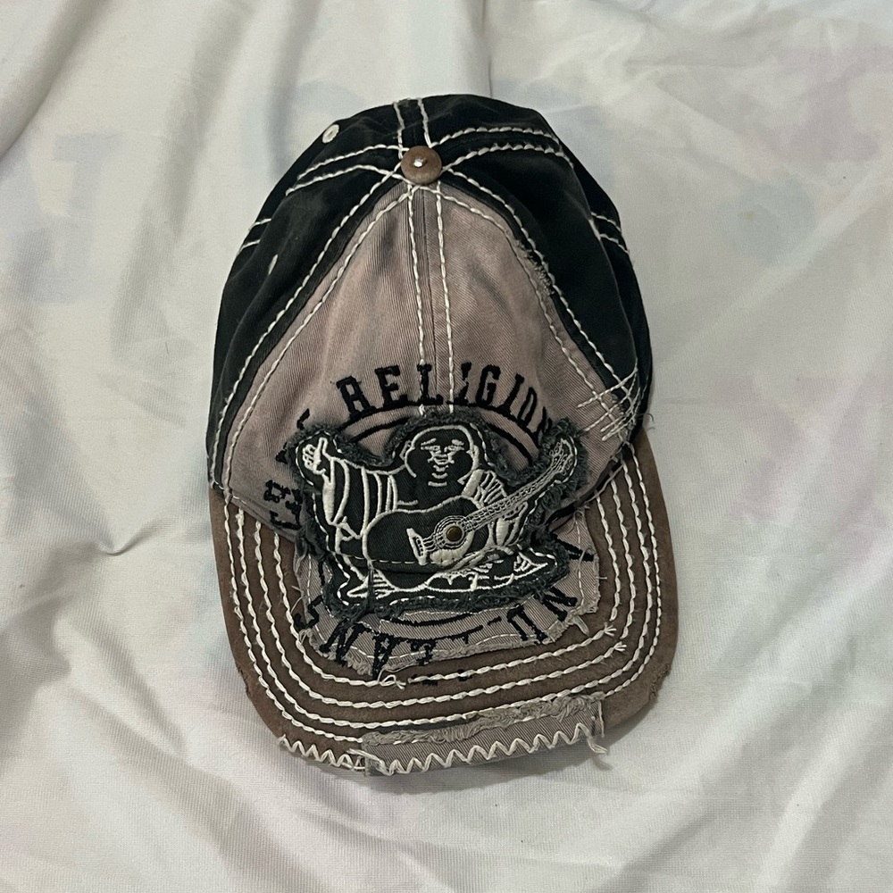 True Religion Black and Brown Hat